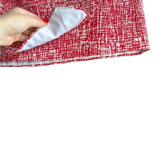 STAUD Red and White Tweed Buttoned Garment Skirt Size L - Picture 6 of 10